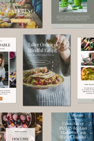 TRÁFICO RÁPIDO | Plantillas de Pinterest para Nutricionistas y Chefs Saludables